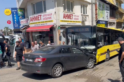 Otomobil, belediye otobüsüyle çarpıştı: 1’i çocuk 6 yaralı