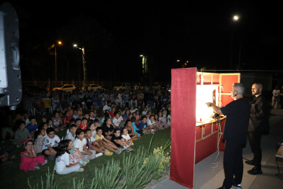 İnegöllü çocuklar Karagöz’le buluştu