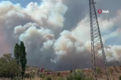 Bursa'da Radyo-TV vericilerinin bulunduğu bölgede yangın!