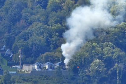 Bungalov tesisinde yangın