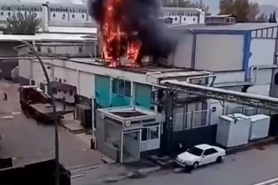 Gürsu'da korkutan fabrika yangını