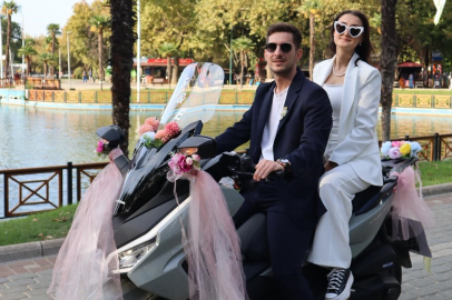 Bursa’da sıradışı düğün konvoyu