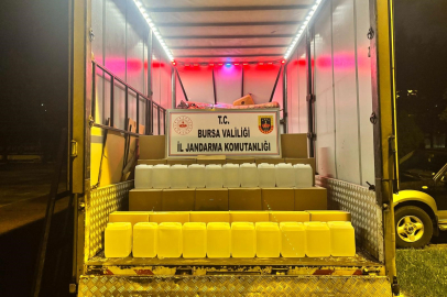 İznik’te bin litre kaçak etil alkol ele geçirildi