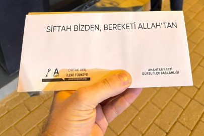 Anahtar Parti'den Gürsu'da esnafa siftah parası!