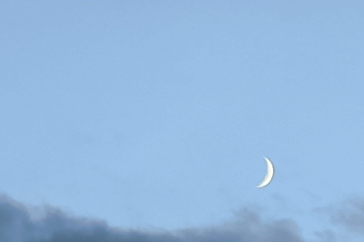 Van'da hilal kartpostallık görüntüler oluşturdu