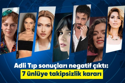Adli Tıp sonuçları negatif çıktı: 7 ünlüye takipsizlik kararı