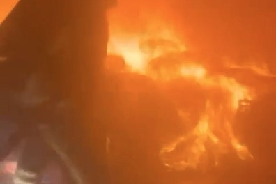 Kestel'de fabrika yangını!