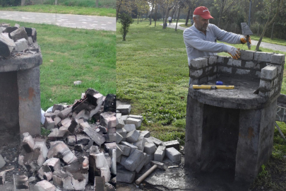 Magandalar tahrip etti, ekipler onardı