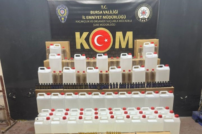 Bursa’da kaçak alkol operasyonu