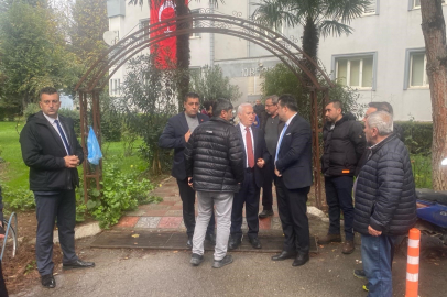 Başkan Bozbey'den şehit binbaşının ailesine taziye ziyareti