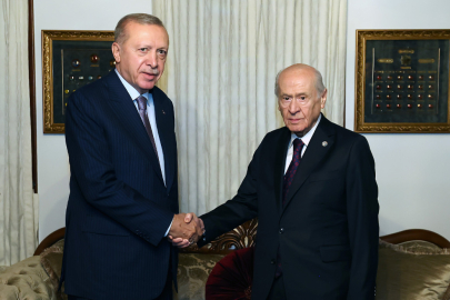 Cumhurbaşkanı Erdoğan, MHP Lideri Bahçeli ile bir araya geldi