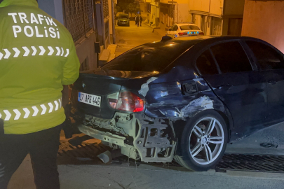 Kovalamaca kazayla bitti! Polis kaçan şüpheliyi arıyor