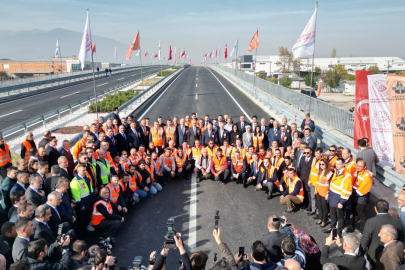 İnegöl'de yeni köprülü kavşak törenle açıldı