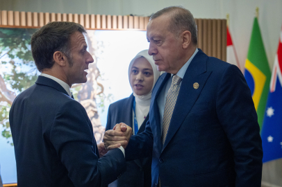 Erdoğan, Fransa Cumhurbaşkanı Macron ile görüştü