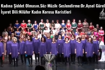Nilüfer Kadın Korosu’ndan Anlamlı Mesaj: “kadına Şiddet Olmasın”