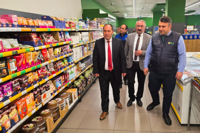 Gemlik’te sabah saatlerinde marketlere sıkı denetim
