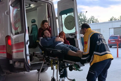 600 kiloluk demir silindirin altında kaldı