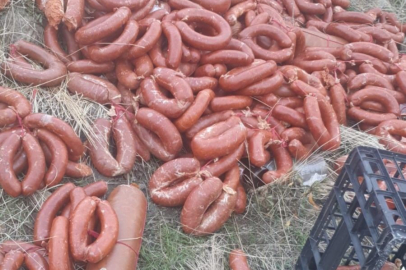 Boş arazide kaçak et ürünleri alarmı: Sucuk, kavurma ve salam bulundu