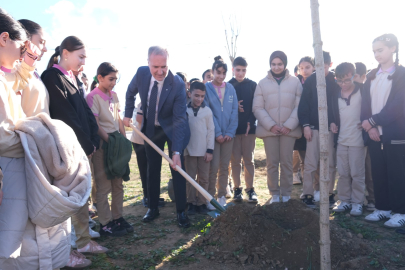 Bursa'da 572 fidanlı koruluk Akhisar'a nefes olacak