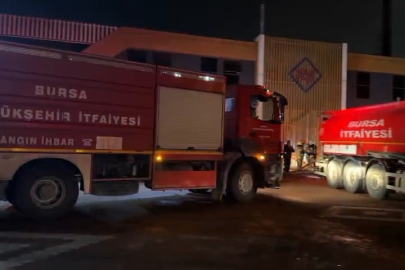 Kestel’de fabrika yangını paniğe neden oldu