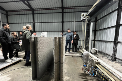 Geleceğin inşaatı Bursa’da başladı: 3D yazıcıyla modern ev üretimi