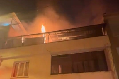 Bursa'da binanın çatısında çıkan yangın korkuttu