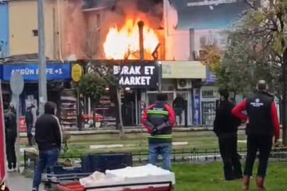 Pide imalathanesinde büyük yangın, kullanılamaz hale geldi