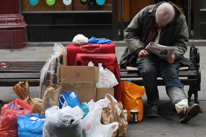 İngiltere’de 380 binden fazla kişi evsiz