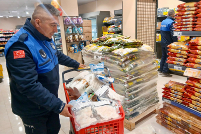 Gemlik’te Zincir Marketlere denetim: Son kullanma tarihi geçmiş ürünler imha edildi