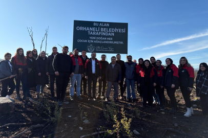 Orhaneli'de 188 fidan toprakla buluştu
