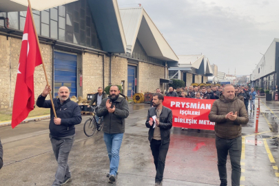 Mudanya’da üretim durdu: Prysmian işçilerinden toplu sözleşme protestosu