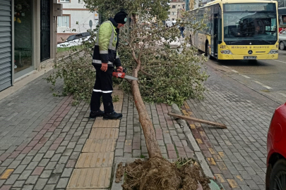 Lodosa karşı büyükşehir ekipleri sahada