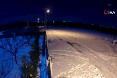 Meteorun düşme anı kamerada