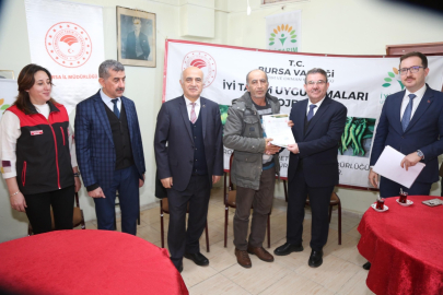 "İyi Zeytin Gemlik'te Olur" projesi sertifikaları dağıtıldı