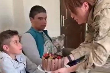 Jandarmadan Doğanay’a unutulmaz doğum günü sürprizi