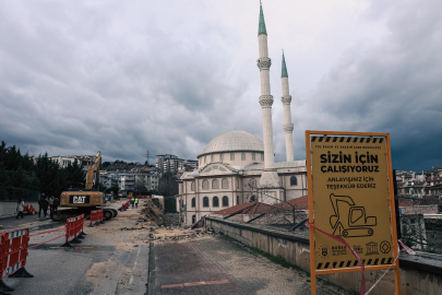 Kültür Mahallesi'ne dev tahkimat: Büyükşehir çöken duvarı yeniden inşa ediyor!