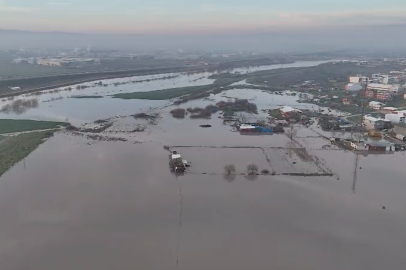 Tarım arazileri suyla kaplandı
