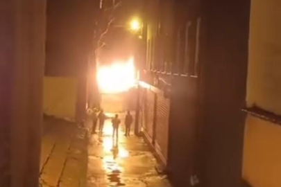 Boş depoda çıkan yangın paniğe neden oldu!