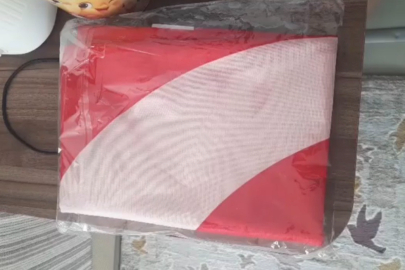 Bursa’da tüyleri diken diken eden görüntü! Kuryenin bayrak hassasiyeti alkış topladı