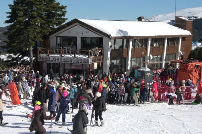 Uludağ’da şaşırtan görüntüler