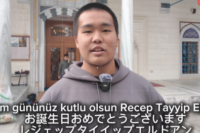 Recep Tayyip Erdoğan’a Japonya’dan 6 dilli doğum günü videosu