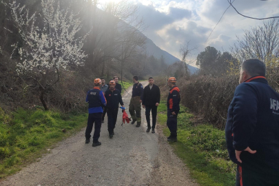 Bursa'da dağlık alanda mahsur kalan genci ekipler kurtardı
