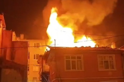 Gece yarısı metruk binada yangın paniği