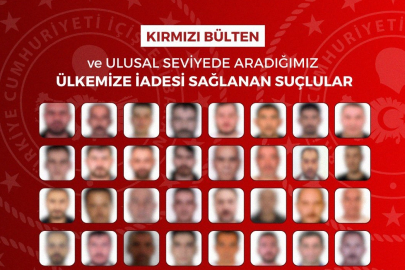 72 firari suçlu Türkiye’ye getirildi