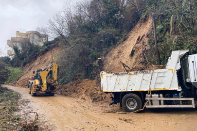 Bursa'da toprak kayması paniği