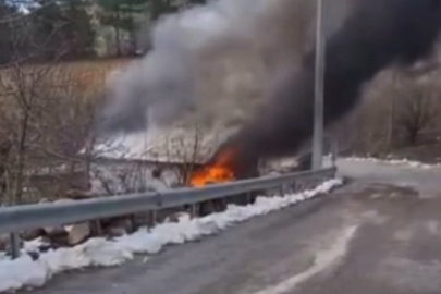 Bursa'da bağ evi yangını! Alevler geceyi aydınlattı