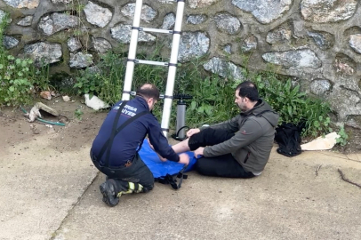 Bursa’da korkutan kaza: Topu almak isterken dereye düştü!