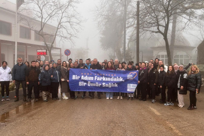 "Bir adım farkındalık, bir ömür sağlık": Nilüferliler kanserle mücadele için yürüdü