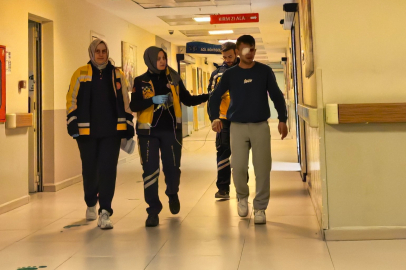 İnegöl'de korkunç iş kazası: Gözüne ahşap parçası saplandı!