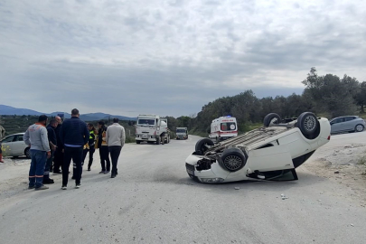 Beton mikserinden kaçarken takla attı: 80 yaşındaki sürücü sağ